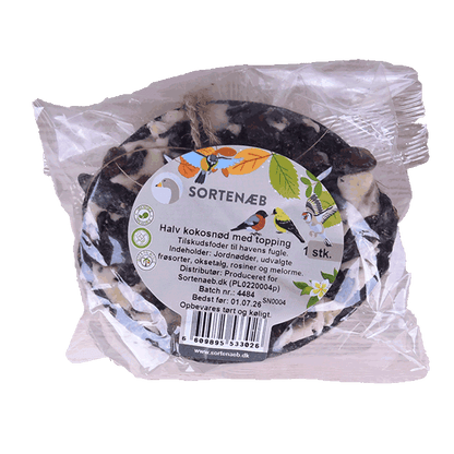 Sortenæb mix af halve kokosnødder med topping (assorteret)