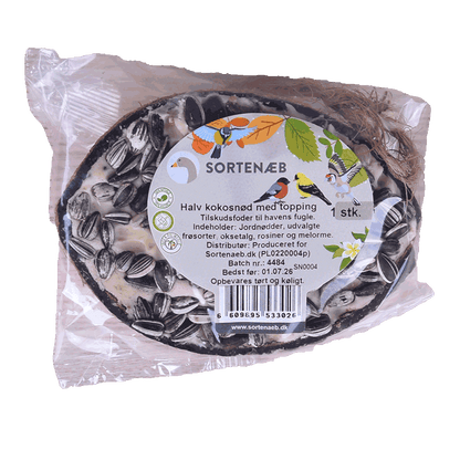 Sortenæb mix af halve kokosnødder med topping (assorteret)