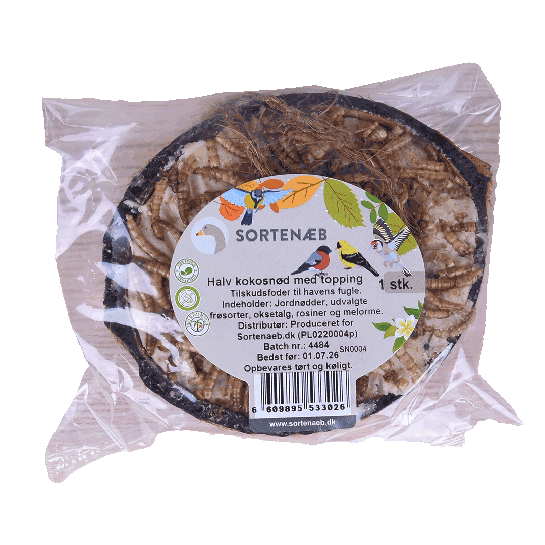 Sortenæb mix af halve kokosnødder med topping (assorteret)