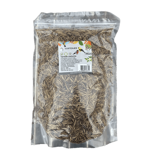 Sortenæb tørrede melorme 0,5 kg
