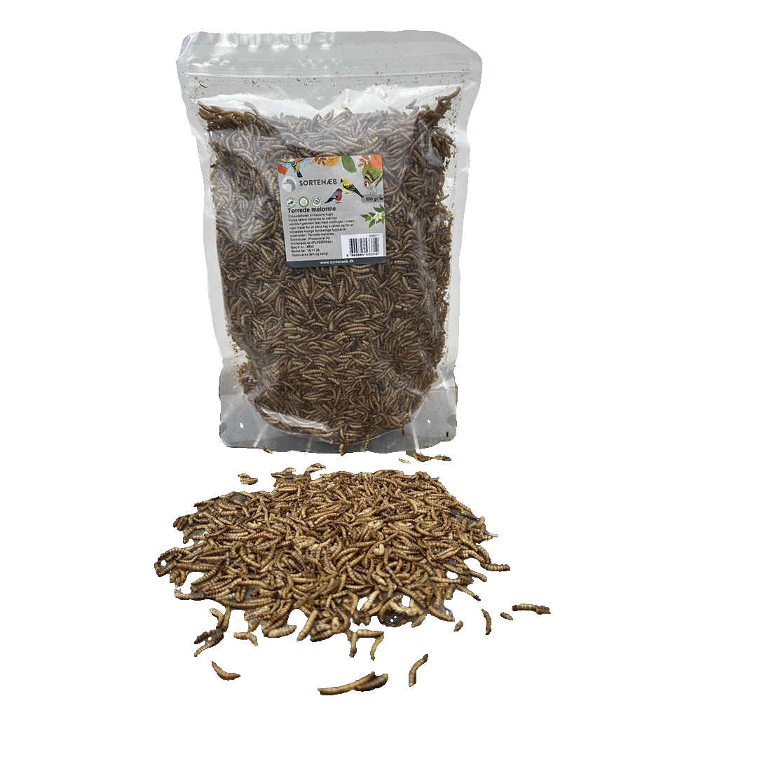 Sortenæb tørrede melorme 0,5 kg